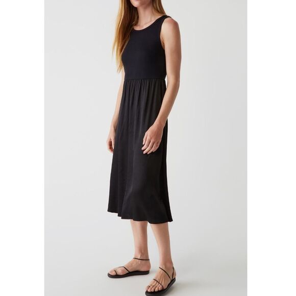 Michael Stars Bridgette Mixed Media Tank Midi Dress New! - Picture 7 of 14